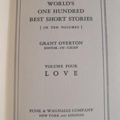 Three vintage hardback books Humor, Courage, and Love Grant Overton Funk & Wagnalls