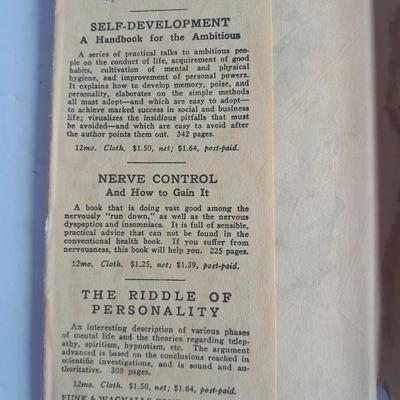 Three vintage hardback books Humor, Courage, and Love Grant Overton Funk & Wagnalls