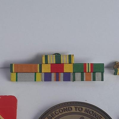 Military Velcro backed patches and Vanguard Military pins and bars
