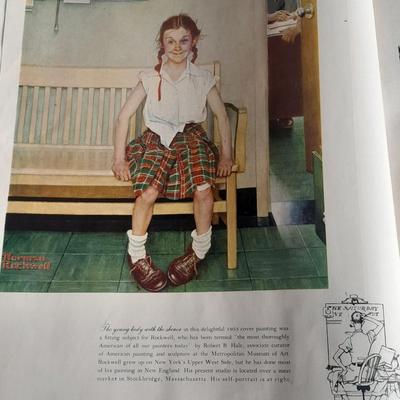 Norman Rockwell Books and POST Magazine with Norman Rockwell