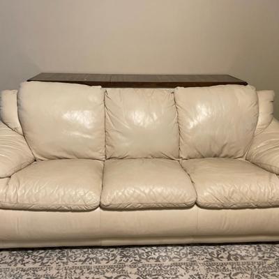 Beautiful leather sofa. 8 ft long