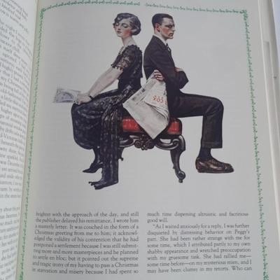 Christmas Norman Rockwell books with a Norman Rockwell Christmas ornament