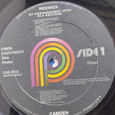 Elvis Presley C'mon Everybody 12" Vinyl LP 1975 Pickwick Record in Great condition!