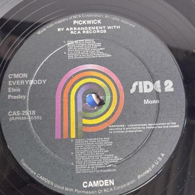 Elvis Presley C'mon Everybody 12" Vinyl LP 1975 Pickwick Record in Great condition!