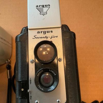 Argus Seventy Five and Polaroid Land Camera swinger model 20.