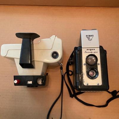 Argus Seventy Five and Polaroid Land Camera swinger model 20.