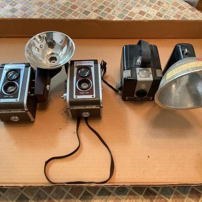 Three vintage Cameras