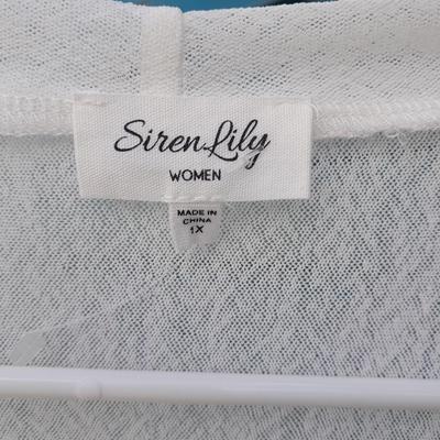Women's black bikini with two bottoms Victoria secrets, and a NWT Siren lily cover