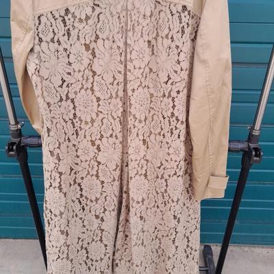 Beautiful I-N-C- X Large Floral laced back Women's Long Jacket / coat