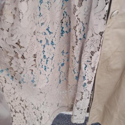 Beautiful I-N-C- X Large Floral laced back Women's Long Jacket / coat