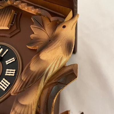 Hand Carved Cuckoo Clock (1LR-DG)