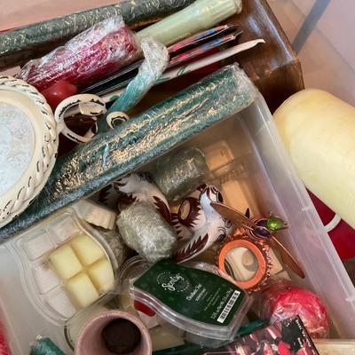 Tote of Candles and holders