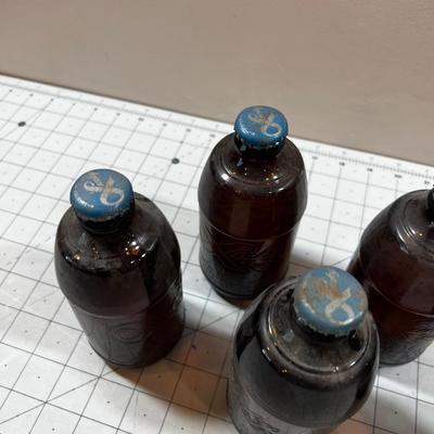 Vintage Beer Bottle (5) Lucky Lager Bottles