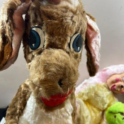 Vintage Donkey, Puppies and Poodles, Rubber Faced Rabbit 