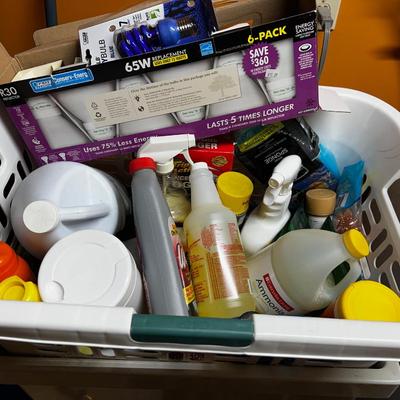 Basket full for Cleaning Supplies and Laundry Basket 