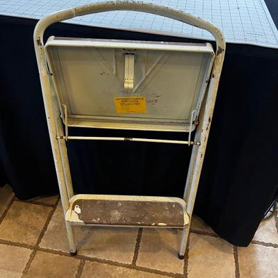 Vintage Metal 2 Step Ladder