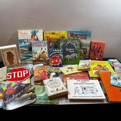 Large Vintage Children Book Lot 