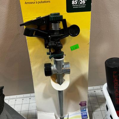 Large Lot of Hand Tools: String, Hammers, Sprinkler etc. 