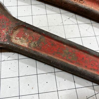 (2)  18" Pipe Wrench and a 20" Crescent Wrench 