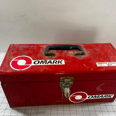 Red Metal Tool Box 