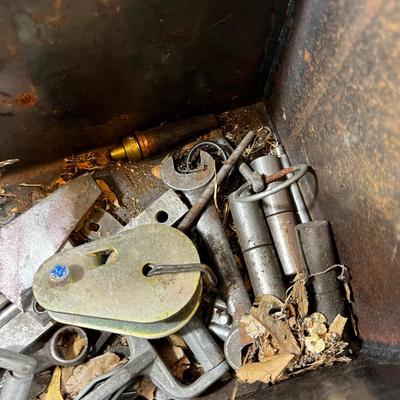 Old Steel Heavy Duty Tool Box 