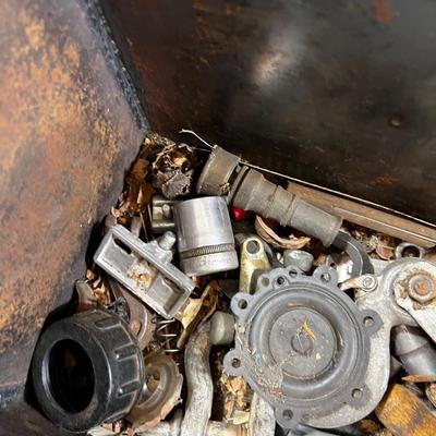 Old Steel Heavy Duty Tool Box 