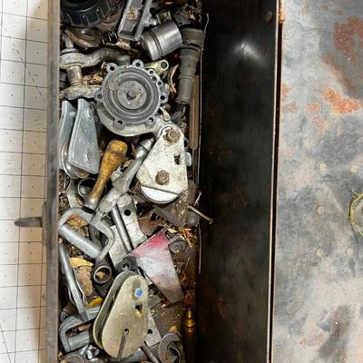 Old Steel Heavy Duty Tool Box 