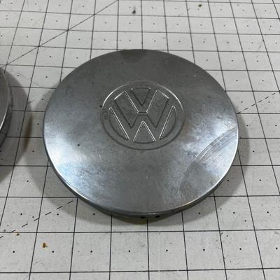 (2) V W Hub Caps (Probably off a Rabbit) 