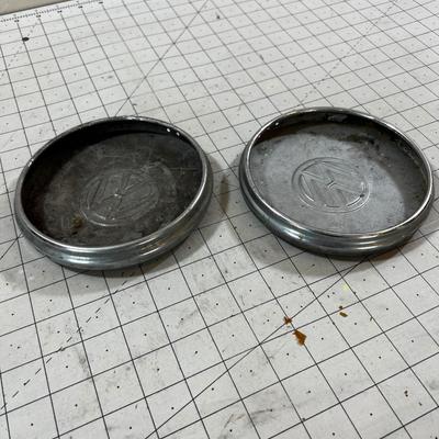 (2) V W Hub Caps (Probably off a Rabbit) 