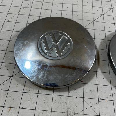(2) V W Hub Caps (Probably off a Rabbit) 