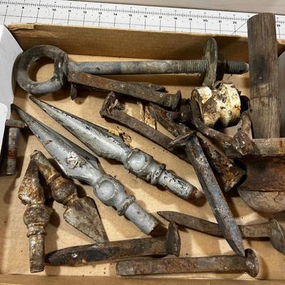  Ornamental Fence Pieces, RR Items etc. 