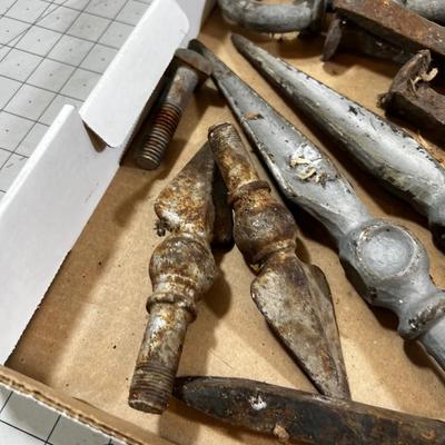  Ornamental Fence Pieces, RR Items etc. 