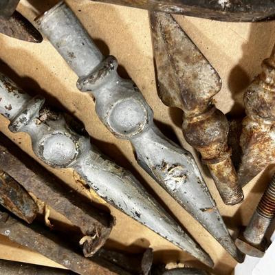  Ornamental Fence Pieces, RR Items etc. 