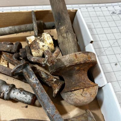  Ornamental Fence Pieces, RR Items etc. 