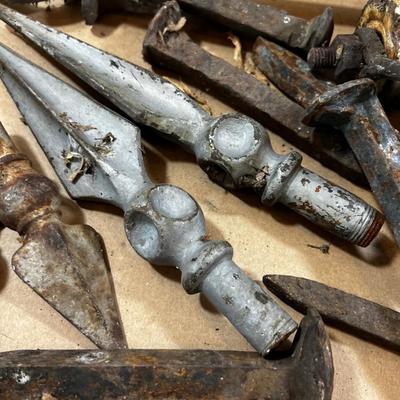  Ornamental Fence Pieces, RR Items etc. 