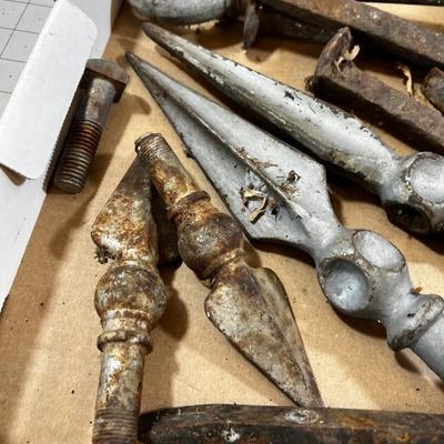  Ornamental Fence Pieces, RR Items etc. 