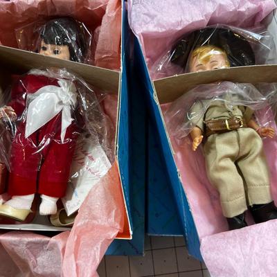 (8) 6" Madame Alexander Dolls: Tunisia, Hawaii and Alaska, Friar Tuck, Australia, Robin Hood, Red Boy 