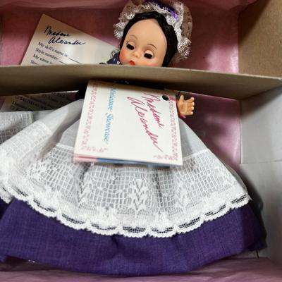 (5) 8" Madame Alexander Dolls; Scarlet, Jo, Jumping Joan, Marie and Red Riding Hood