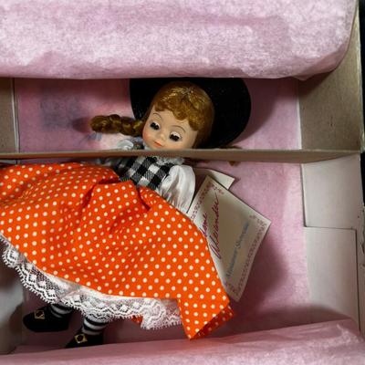 (5) 8" Madame Alexander Dolls; Scarlet, Jo, Jumping Joan, Marie and Red Riding Hood