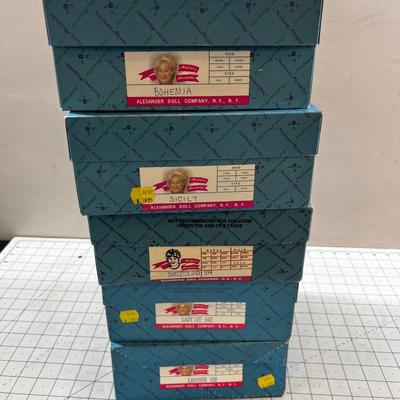 Madam Alexander Country Dolls (5) 8" Character and Country   NEW in the box. 