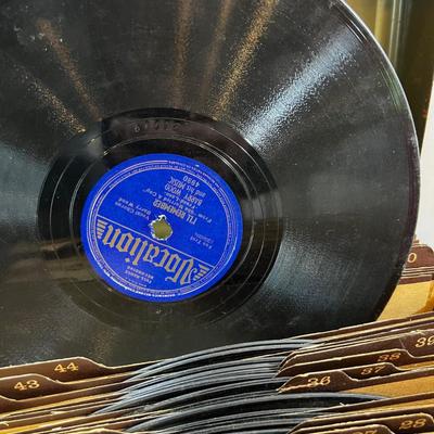 2 Metal Containers full of 78 Records 