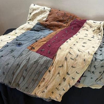 Antique Quilt: Gray colors plus