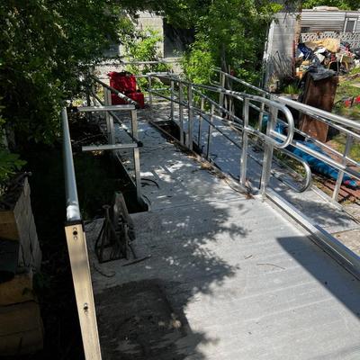 Handicap RAMP! Aluminum 2 Platforms and 2 separate Ramps