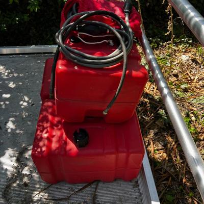(3) 10 Gallon Boat Fuel Tanks with Primer Hoses