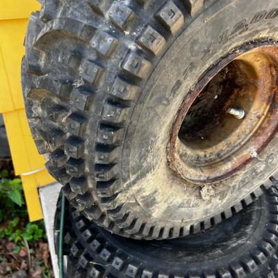 (2) ATV Tires on Rims 12.2-08