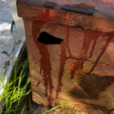 Truck Bed Box Rusty Metal 