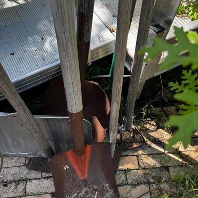 Yard Tools; Flat nose, Scoop, Snow Plus other Things! 