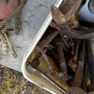 Bucket of Tools: Spud Wrenches, Clamps, Vice Grips 
