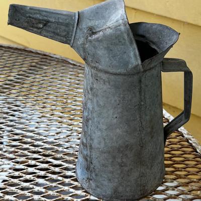 2 Quart Oil Can - Galvanized! CUTE!