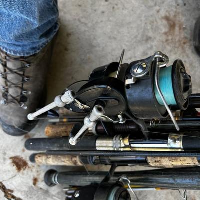 HUGE Lot of All the Fishing Poles in the House and Garage - Get your Fishing Poles ! 